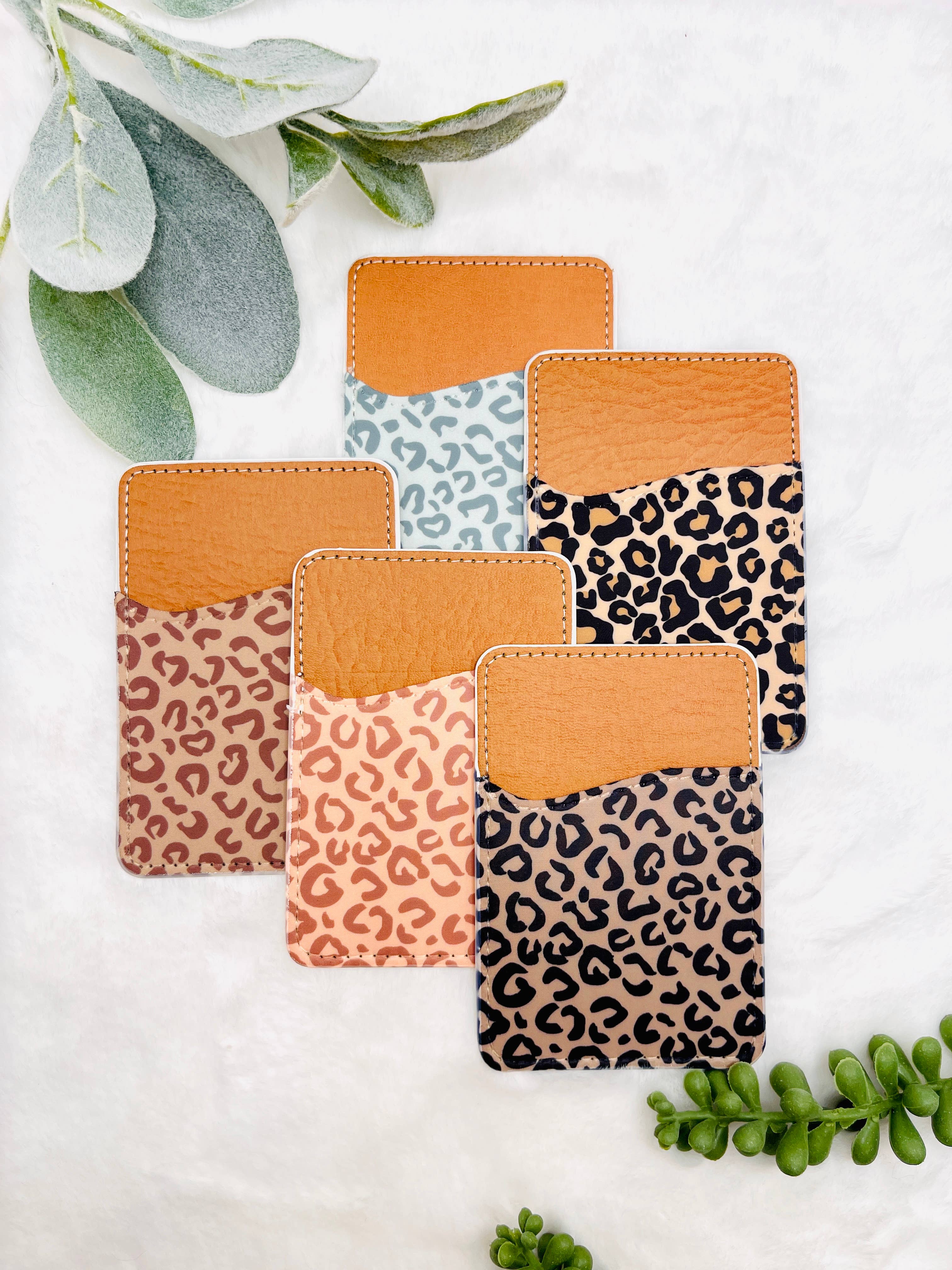 MarissaDDesigns - Wholesale Phone Wallet - Unisex - Cute Cheetah Designs for Phone Wallet | Phone Card Holder 6