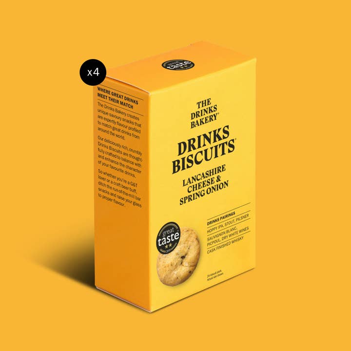 The Drinks Bakery - Wholesale Krokante deegwaren - Drankjes Koekjes - Lancashire Cheese & Spring Onion 110g
