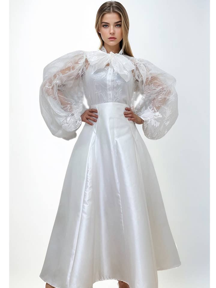 CH0049 A-LINE MAXI SKIRT (PINK, GRN, BLK, WHT) for wholesale by N by Nancy