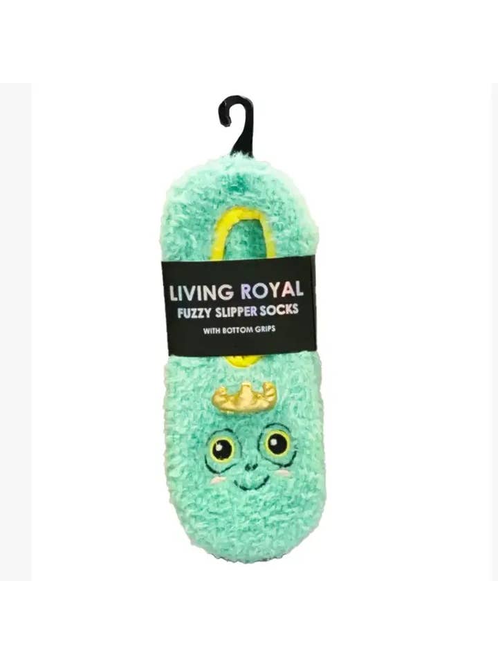 Living Royal - Wholesale Slippers - Women's - Fuzzy Slipper Socks - Funny Face Cherries - Pink