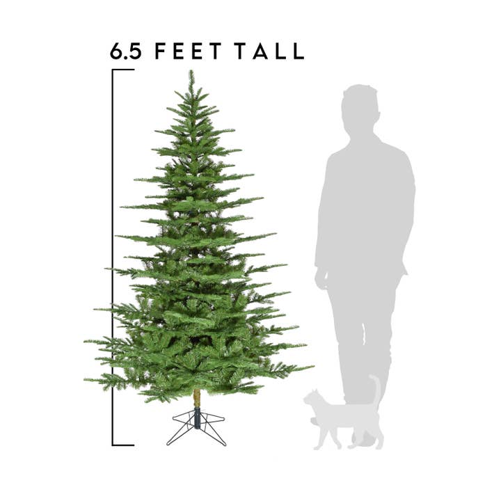 Perfect Holiday - Wholesale Artificial Christmas Tree - Unlit Green Aspen Fir Narrow Thin Wide Christmas Tree