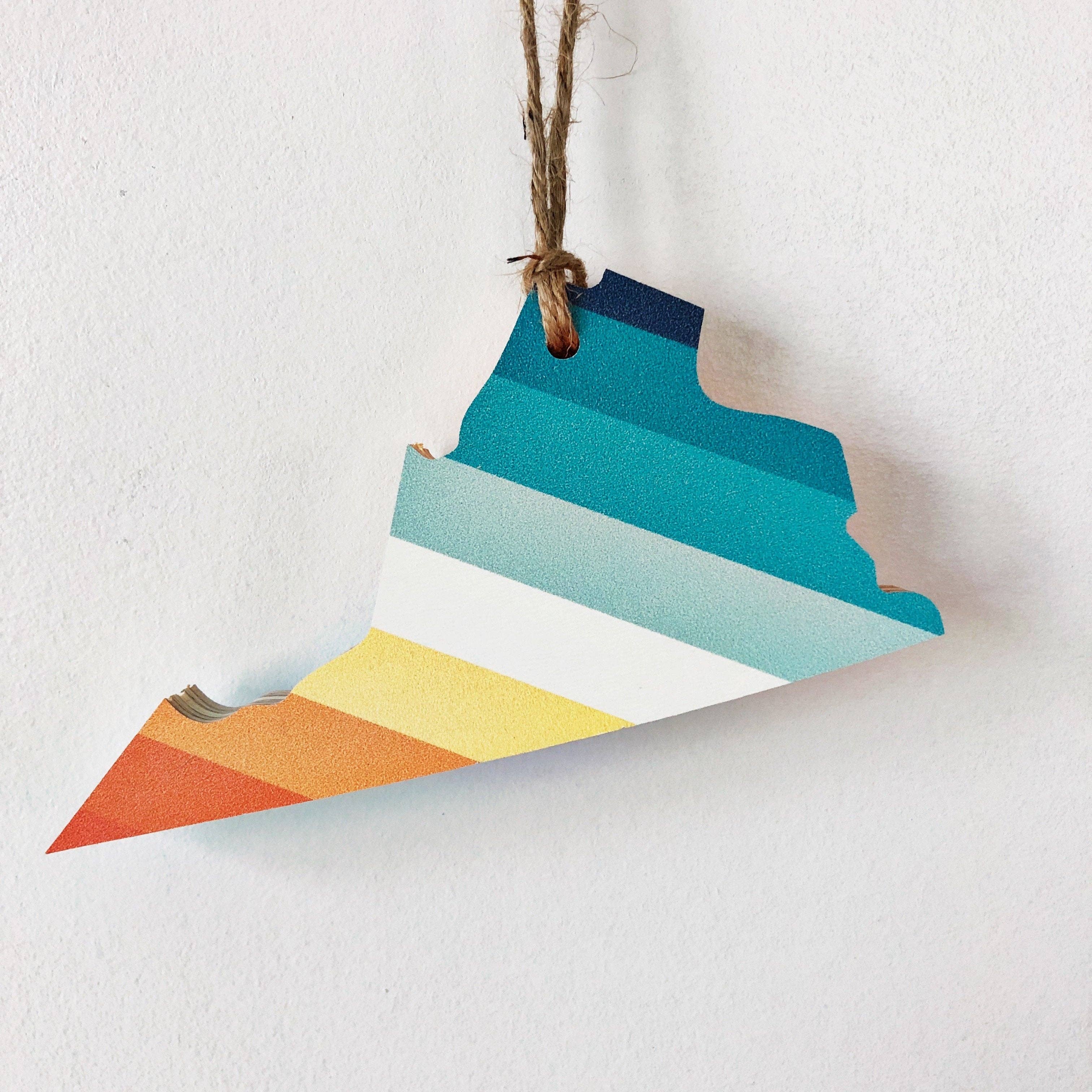 Hemlock & Heather - Wholesale Ornament - '76 Stripes State Ornaments50