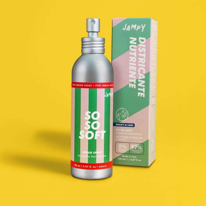 So So Soft - Spray districante idratante per cani a base di cheratina per la vendita all'ingrosso da parte di JAMPY