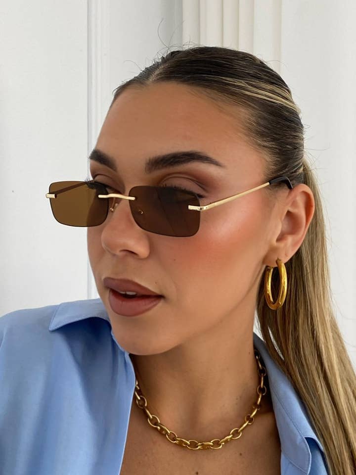 ÓCULOS DE SOL ANNAKEY OASIS DOURADO CASTANHO por atacado de AnnaKey