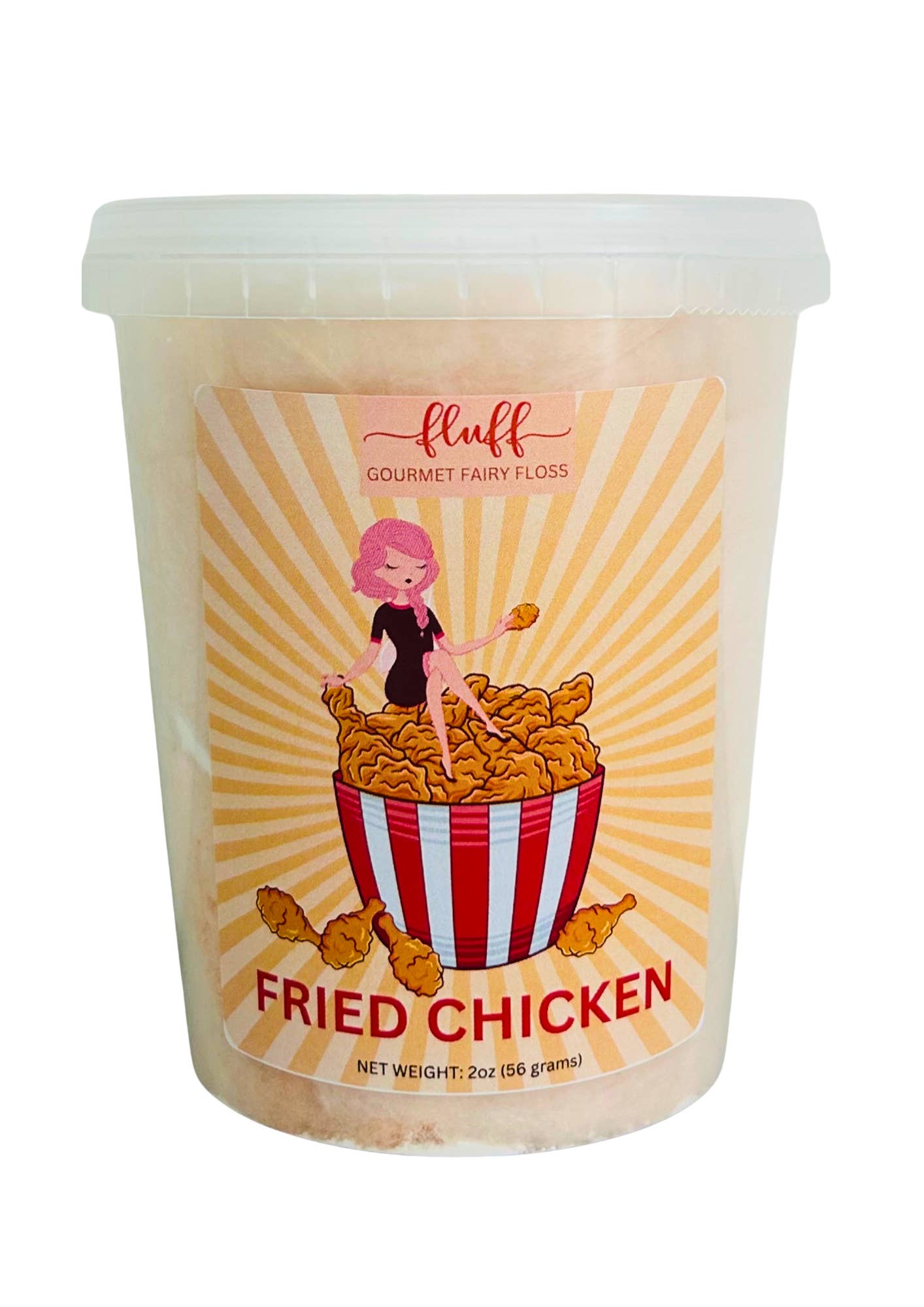 Fluff gourmet fairy floss - Wholesale Cotton Candy - Fried Chicken Cotton Candy
