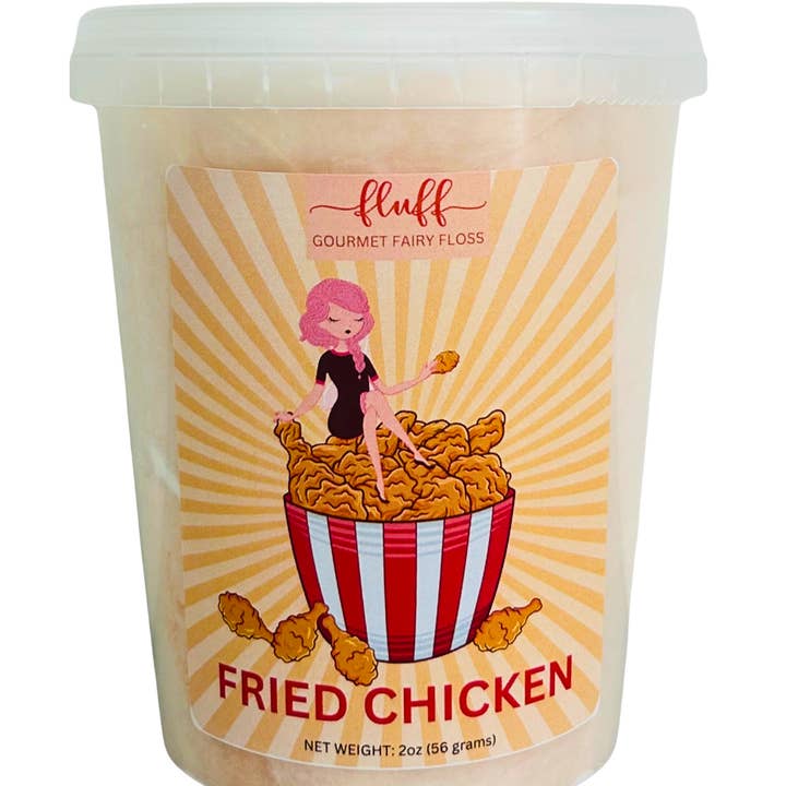 Fluff gourmet fairy floss - Wholesale Cotton Candy - Fried Chicken Cotton Candy0