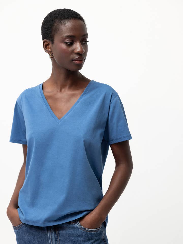 Ensfarvet T-shirt (454319-170) for engroshandel hos Lanidor