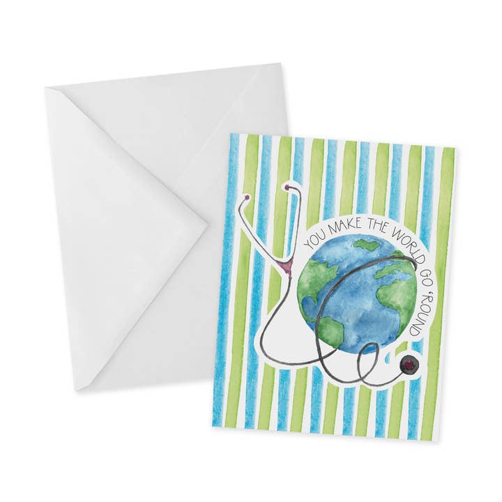 Healthcare Thank You Card, Great for Nurse/Med School Grads for wholesale by mad paperie