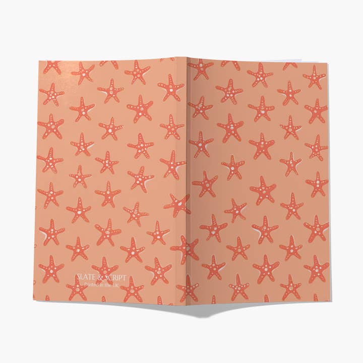 Slate and Script 'Starfish' A5 Notebook 80 pages for wholesale by Slate and Script