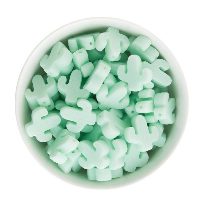 Cara & Co Silicone Craft Supply - Wholesale Beads - Cactus Silicone Focal Beads