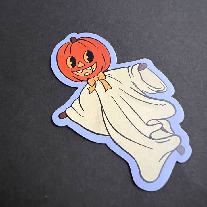 Retro Halloween Pumpkin Magnet for wholesale by Fox and Brambles