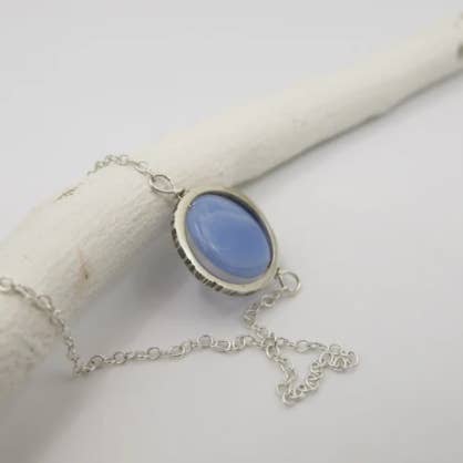 Girocollo in agata blu per la vendita all'ingrosso da parte di LABE JOYERÍA