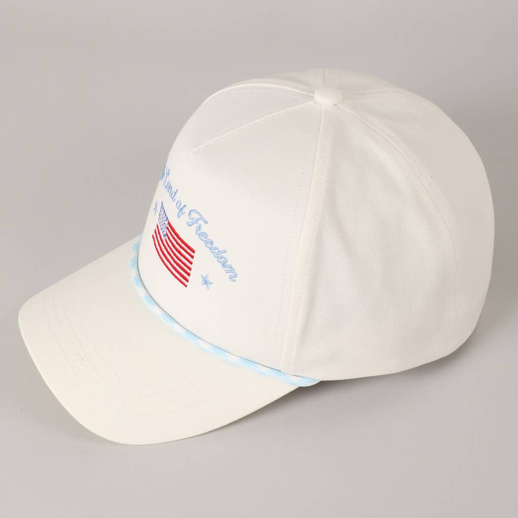 Fashion City - Wholesale Trucker Hat - Unisex - The Land of Freedom Flag Embroidered Trucker Hat7