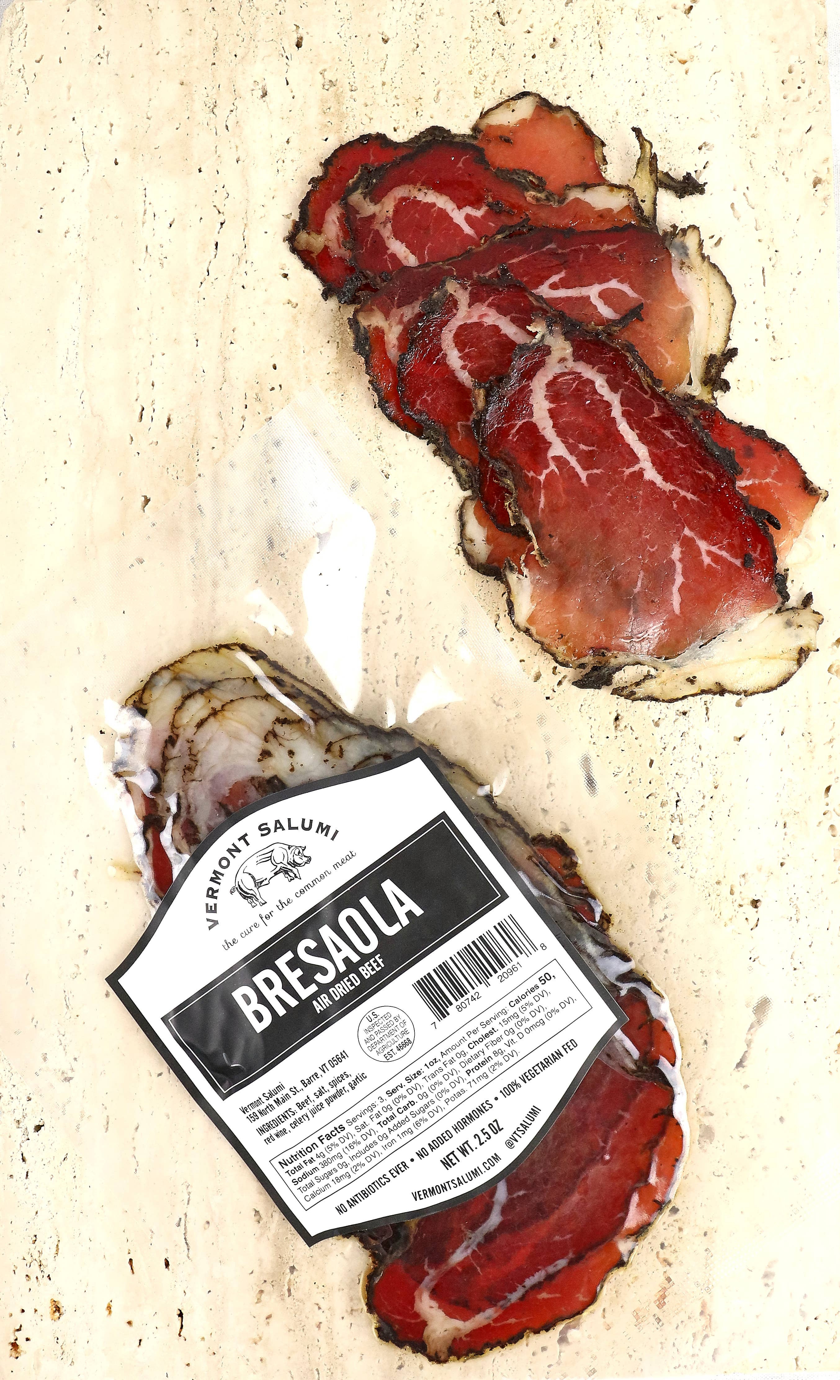 Vermont Salumi - Wholesale Salami - Bresaola Sliced Beef