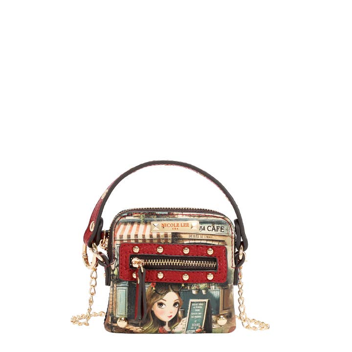 Mini bolsa tiracolo com alça superior por atacado de Nicole Lee USA