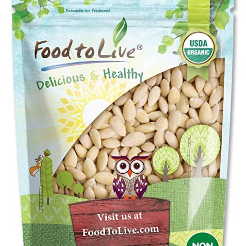 Food To Live – wholesale Nuts – Organic Blanched Whole Almonds – Non-GMO, Raw, Unpasteurized