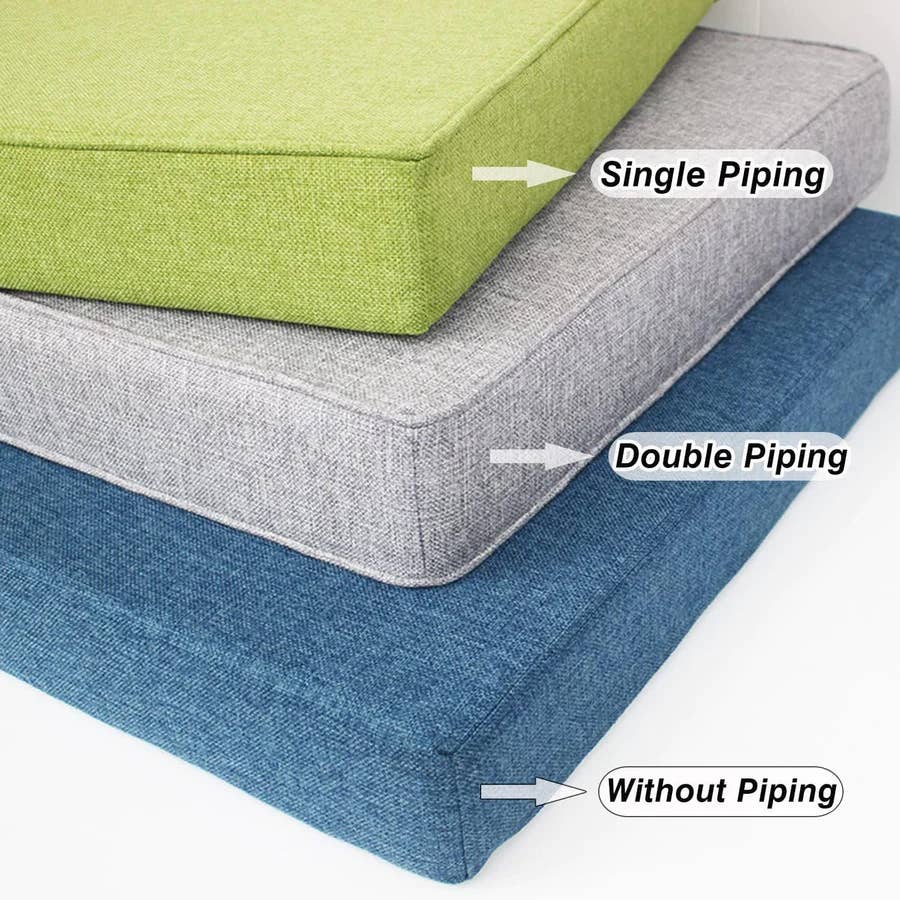 GEXWORLDWIDE - Wholesale Bench - Classis Linen Custom Bench Cushion Pads 3" Thick3