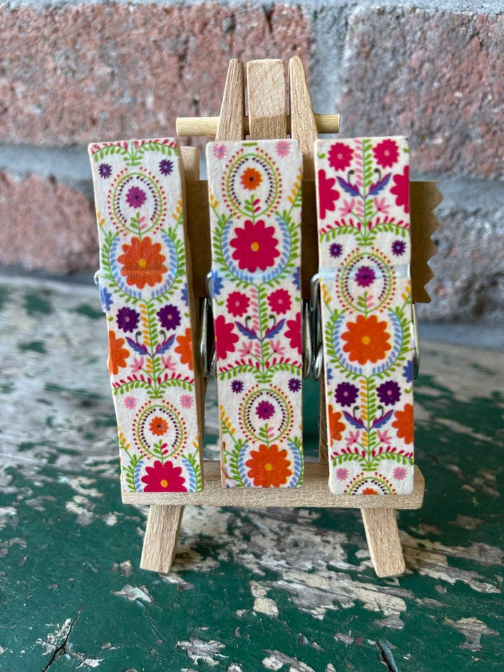 Floral Snack Clips: Victorian Style Chip Bag Clips for wholesale by NanCBeeCreations