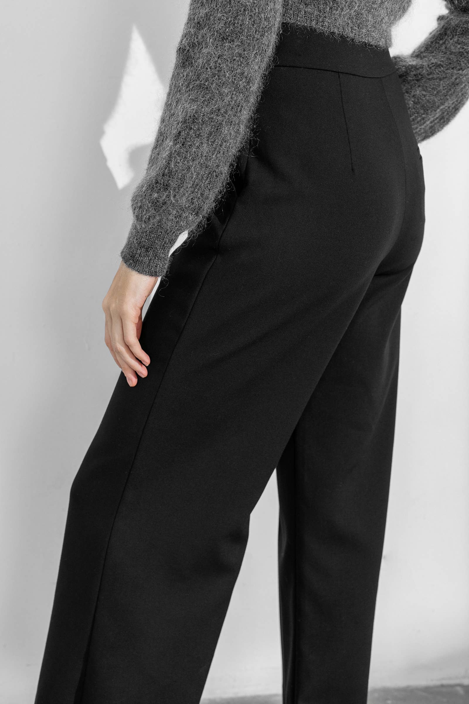 J.ING - Wholesale Pants - Women's - Business Black Flared Slacks5