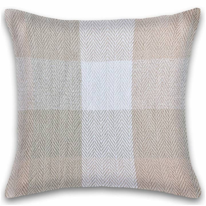 Fabstyles - Wholesale Throw Pillow Cover - Fabstyles Herringbone Check Cotton Pillow Cover