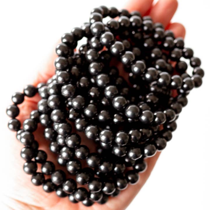 Apothecary Co. - Wholesale Beaded Bracelet - Shungite Bracelet For EMF Protection2