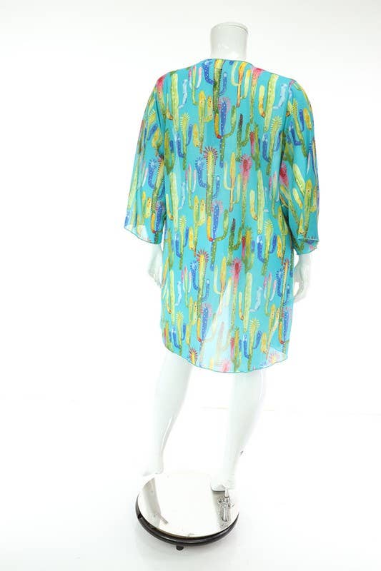 SEXY STAR DESIGN INC – wholesale Kimono - Dam – Plusstorlek Ny Stil Dam Chiffon Kimonoärmar6