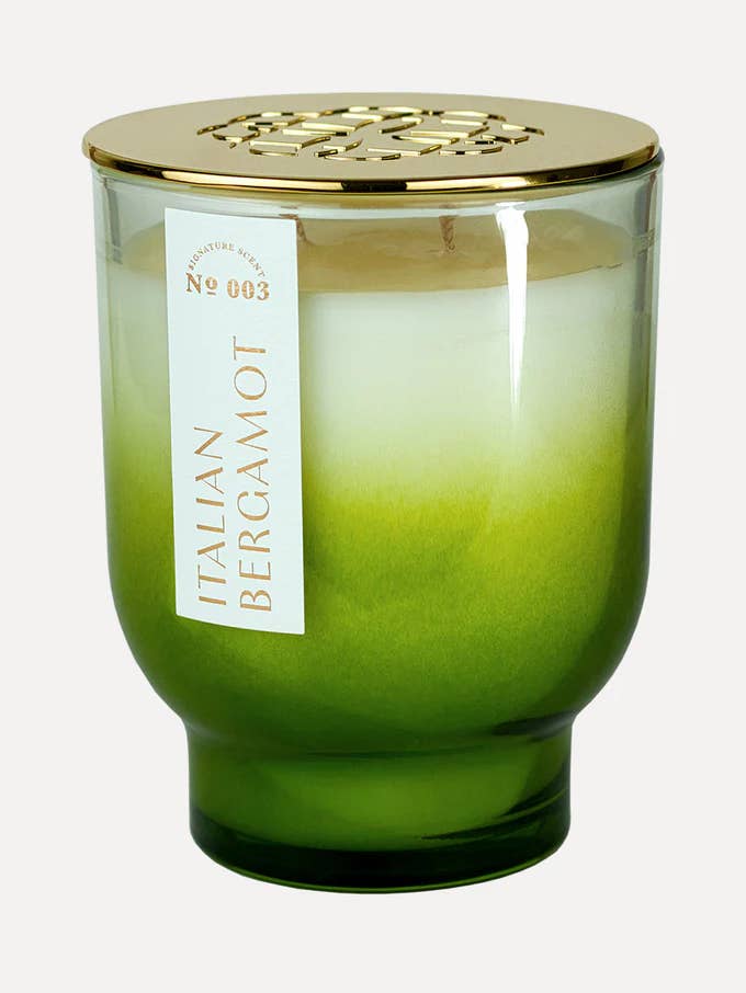 AURA PURE, Italian Bergamot - Maeve Glass Candle 21 oz for wholesale by Elum Designs Home