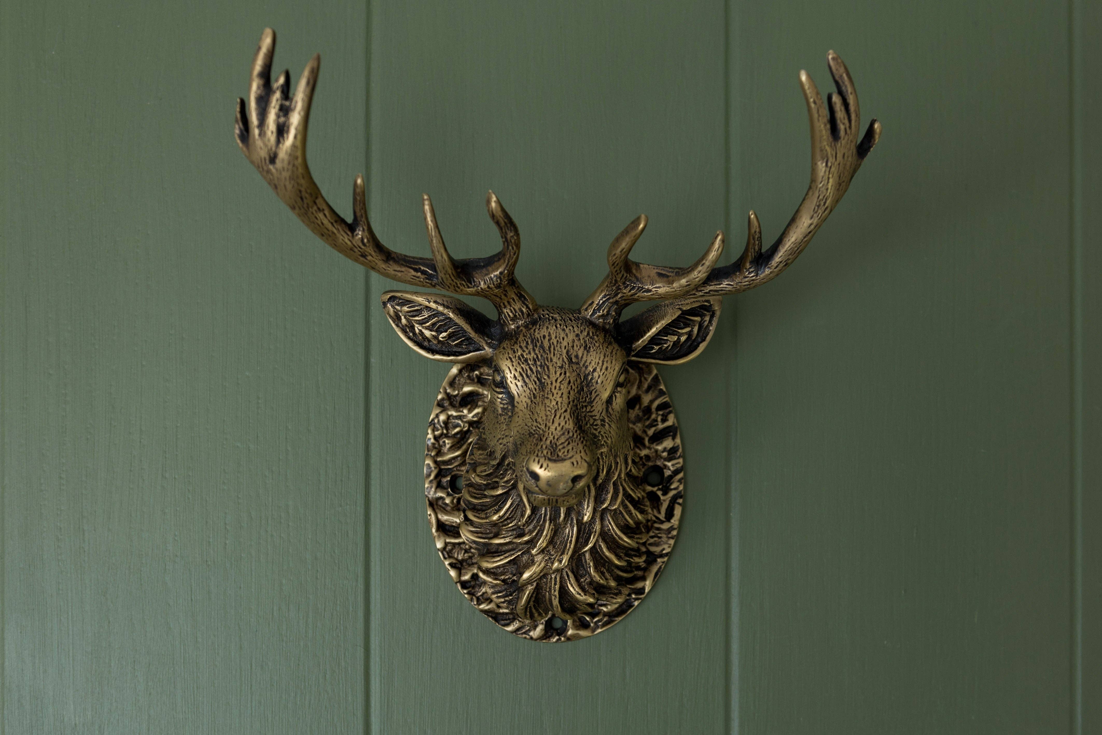 Brass bee - Wholesale Knob/pull - Stag Door Knocker - Heritage Finish2