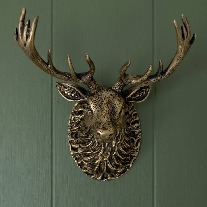 Brass bee - Wholesale Knob/pull - Stag Door Knocker - Heritage Finish2