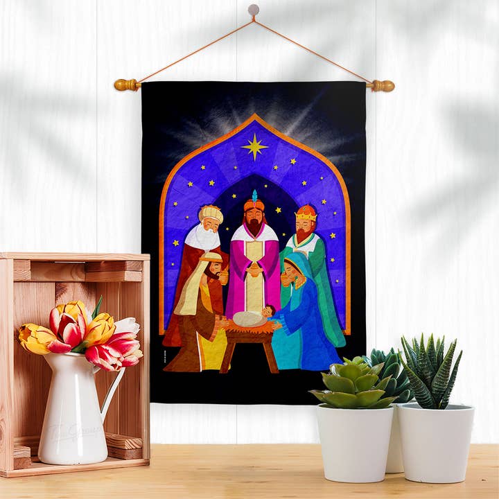 Two Group Flag Co - Venta al por mayor Bandera y manga de viento - Bandera de 3 Reyes Magos Inviernos2