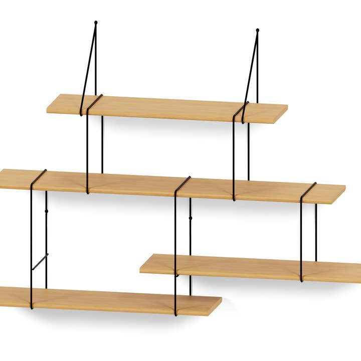Link Setup 2 hylde - Eg og Sort for engroshandel hos Studio Hausen