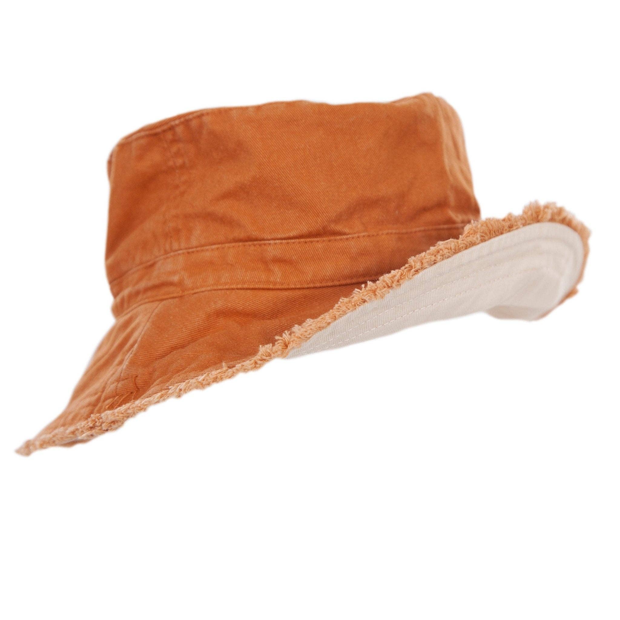 Acorn Kids - Wholesale Bucket Hat - Kids - Chestnut Frayed Bucket Hat2