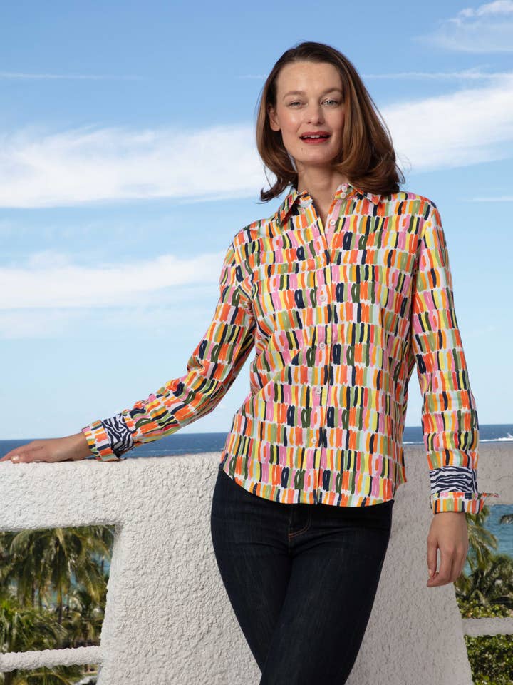 Rom Shirt Paint Strokes for engroshandel hos Dizzy-Lizzie