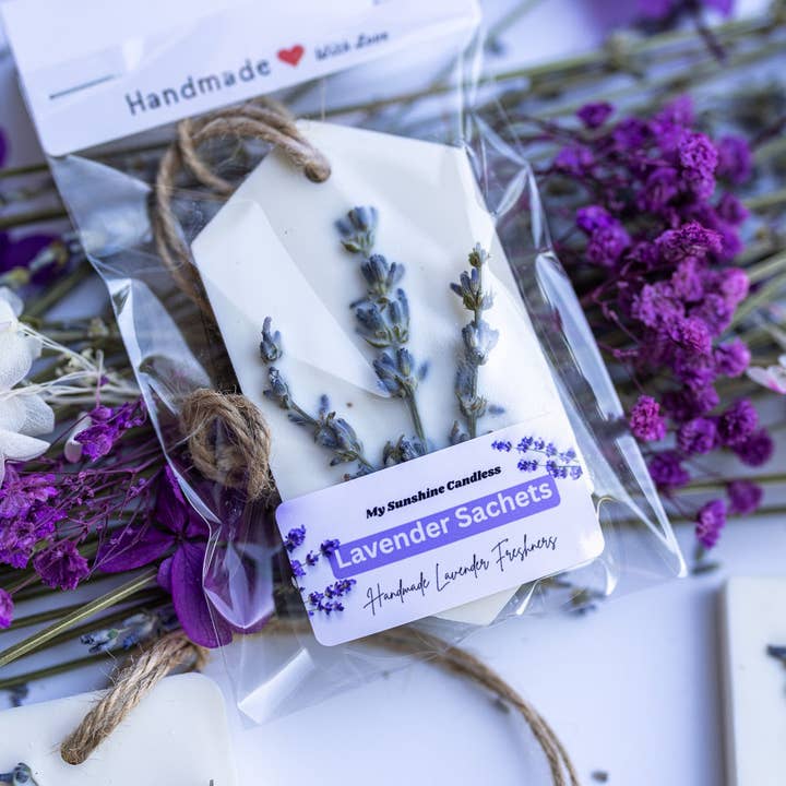 MySunshineCandless - Wholesale Sachet - Lavender Botanichal Soy Wax Sachets2