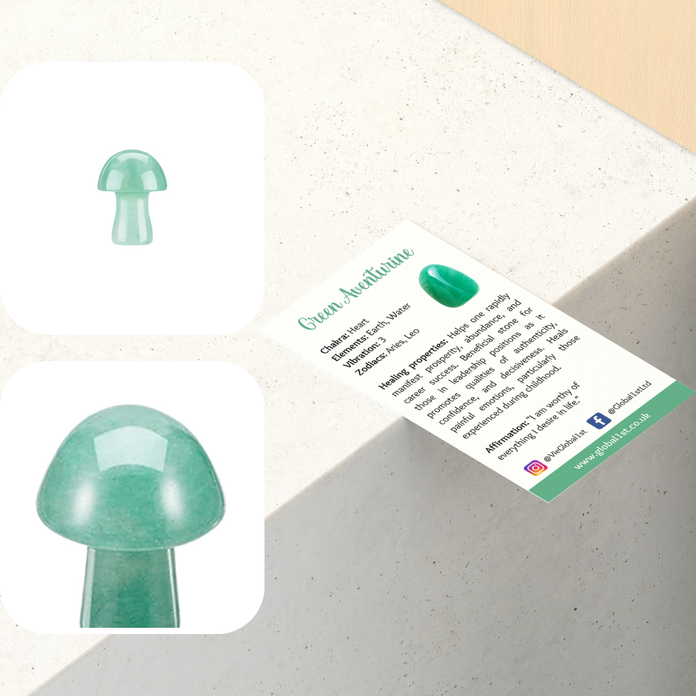 VIE - Wholesale Spiritual Stone/Crystal - Crystal Mushroom, 2cm5