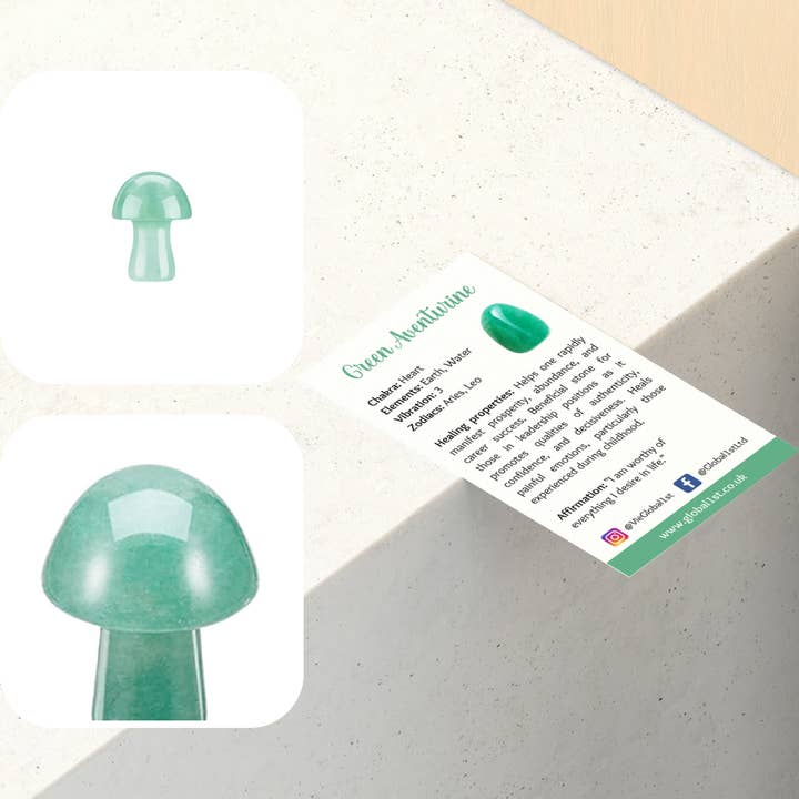 VIE - Wholesale Spiritual Stone/Crystal - Crystal Mushroom, 2cm5