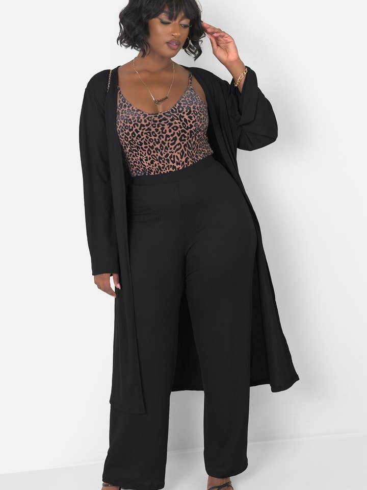 Feeling Inspired Ribbed Duster for wholesale by REBDOLLS