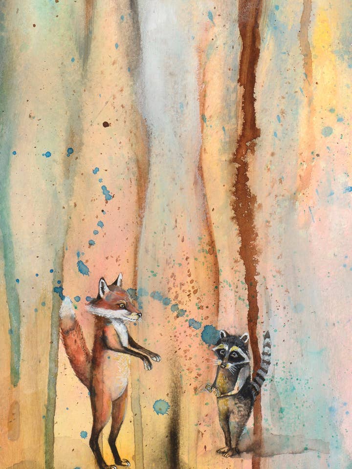 Un plan está en marcha Impresión giclée de medios mixtos para venta al por mayor de Katie Crawford Art