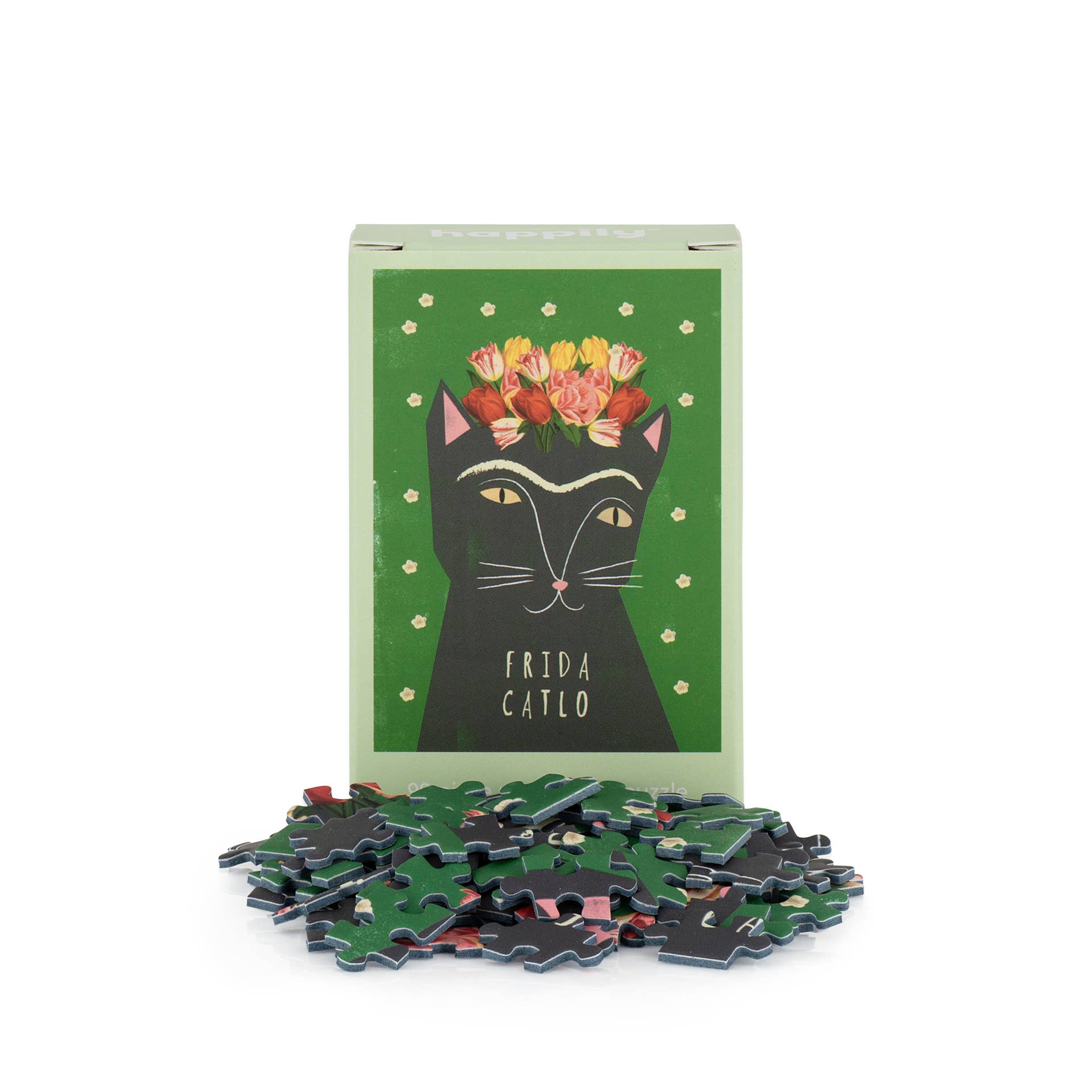 Happily Puzzles - Wholesale Puzzle - Adult - Frida Catlo - 99 Piece Mini Jigsaw Puzzle