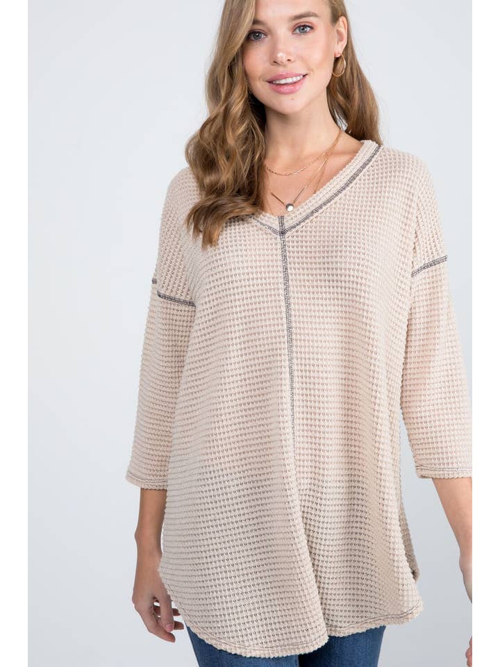 Bloomero - Vente Tunique – femme - TUNIQUE DE STYLE DÉCONTRACTÉ PIED DE POULE19