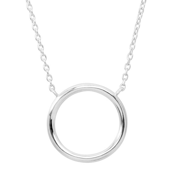 Silpada - Wholesale Pendant/Charm Necklace - Silpada’ Karma' Open Circle Necklace in Silver