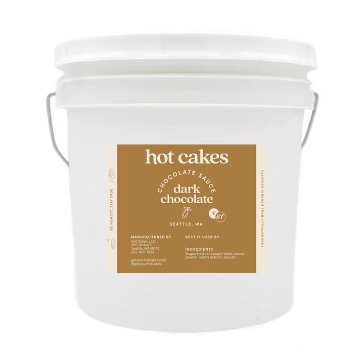 Hot Cakes - Vente Pâte à tartiner au chocolat/caramel - Sauce au chocolat noir - 1 gallon0