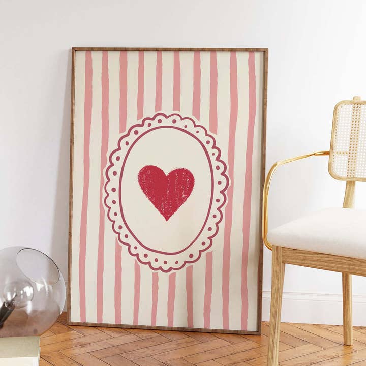 April Lane Art - Wholesale Art print - Heart Frame Print1