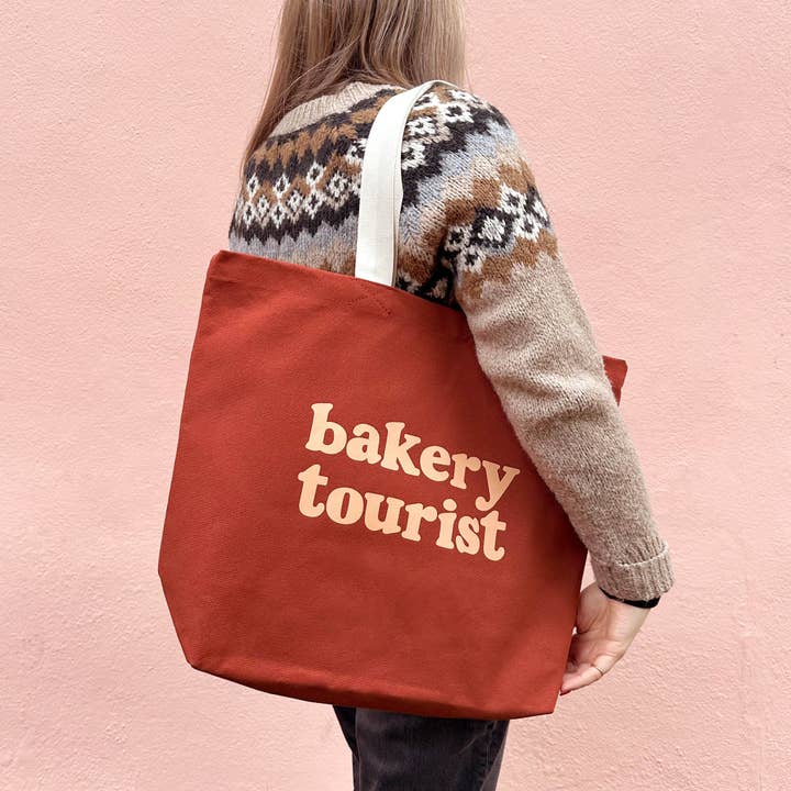 Bakery Tourist - Rust Tote Bag for wholesale by Alphabet Bags