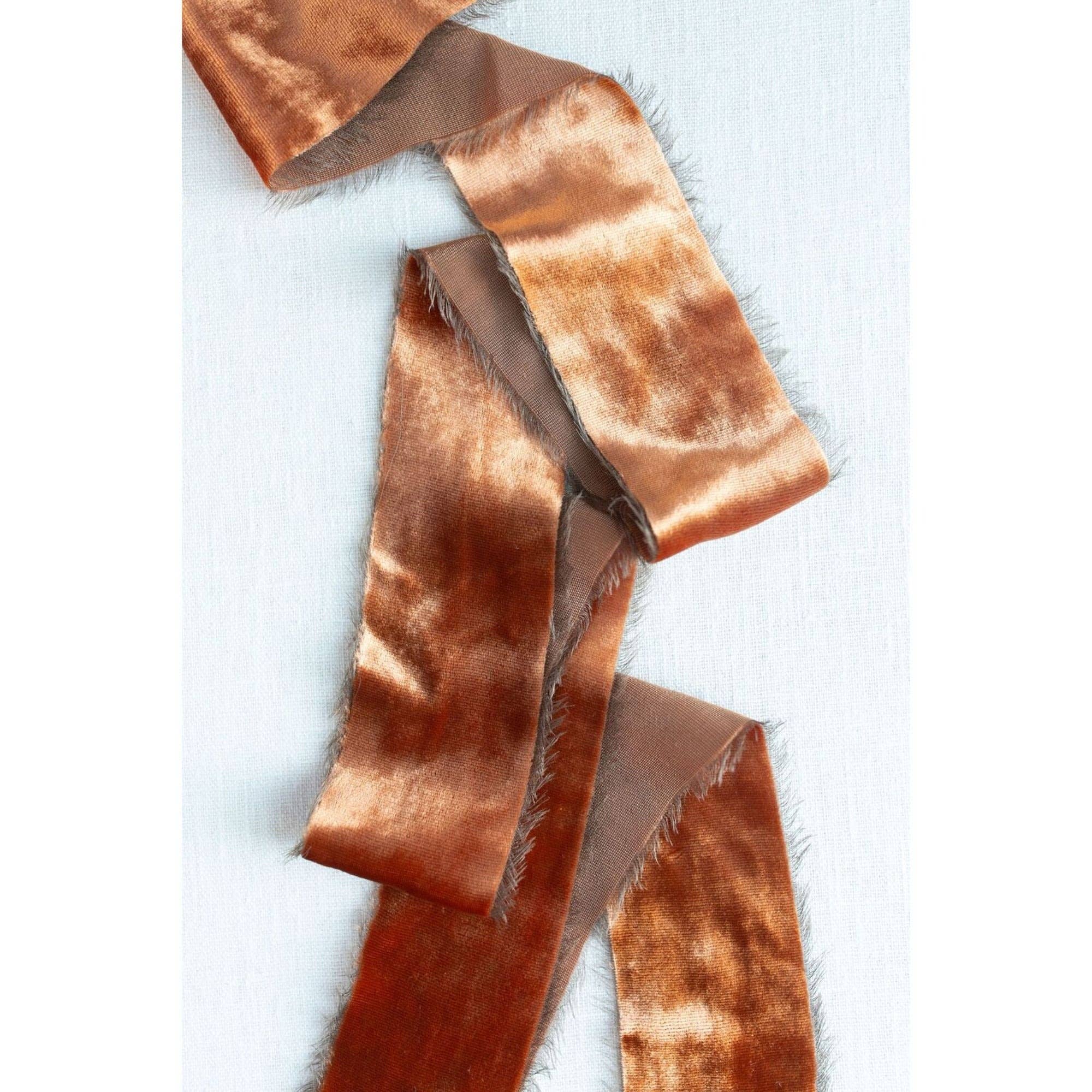 Amore Society – wholesale Ribbon – Gift wrapping – Saddle Brown Silk Ribbon4