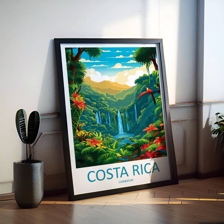 TravelzonaArt – wholesale Poster – Costa Rica Pacific Ocean Travel Poster2