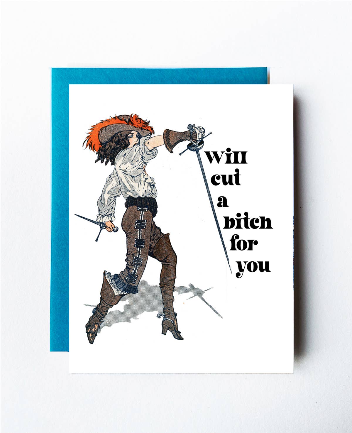 The Twentieth – wholesale Friendship card – Cut a Bitch Art Nouveau Pirate Friendship Card0