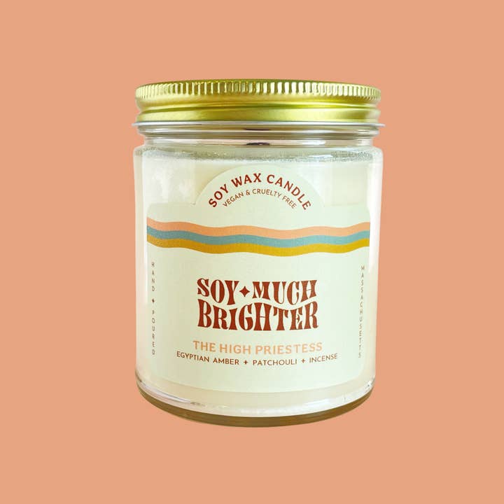 The High Priestess // Non-toxic Soy Wax Candle and other Purchase Wholesale prix terre à jardin. Free Returns & Net 60 Terms on Faire trending on Faire.