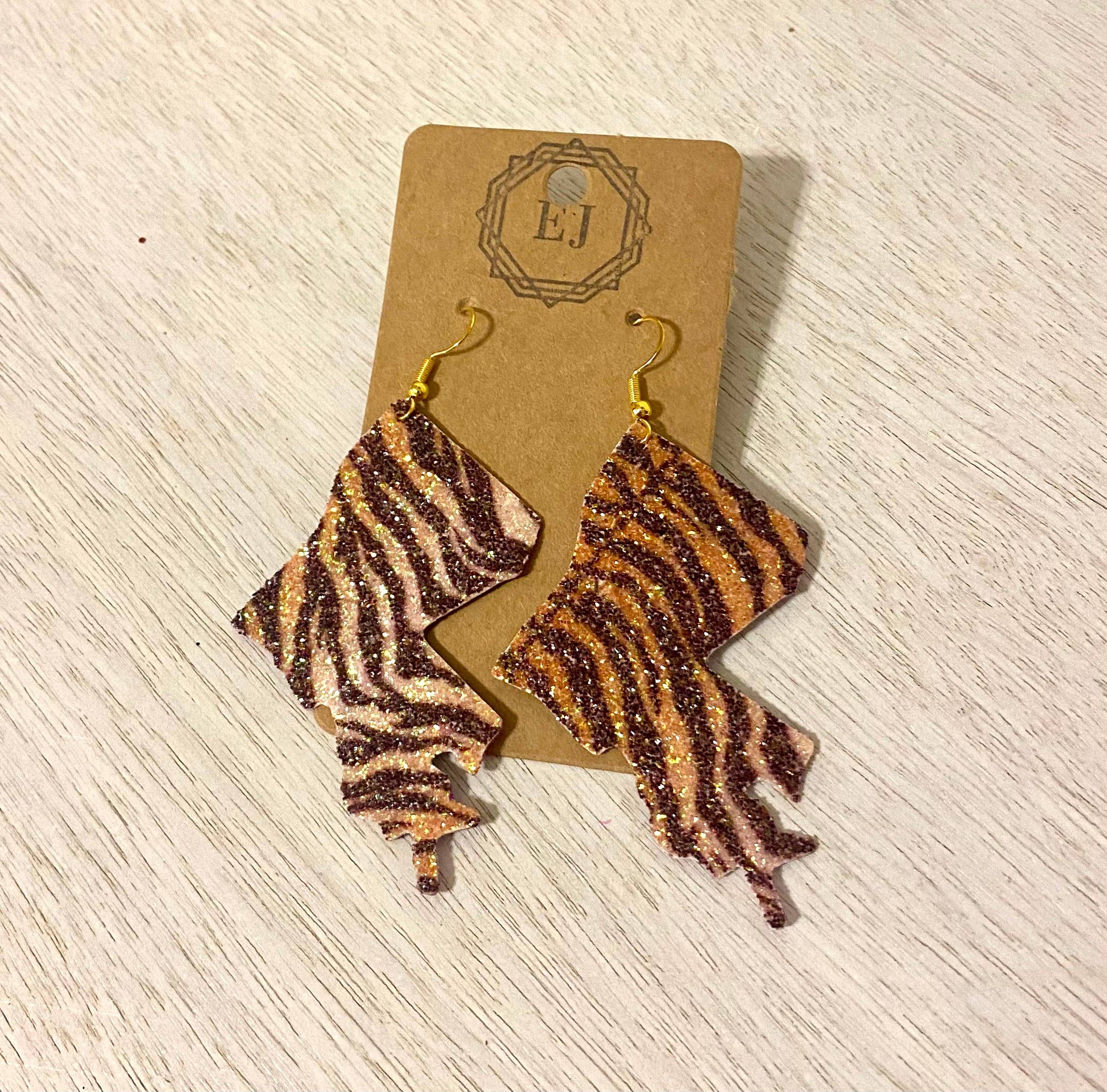 Elizabeth James Artisan Jewelry - Wholesale Dangle Earrings - The Rayas Gameday Dangle Earrings2