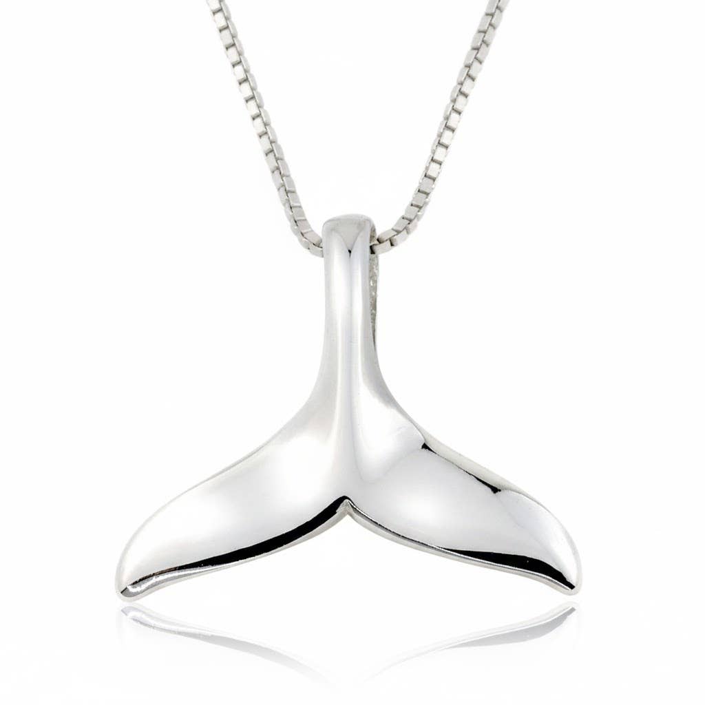 Blueyejewelry – wholesale Pendant/charm necklace – Whale Tail Necklace - 925 Sterling Silver Mermaid Pendant 6